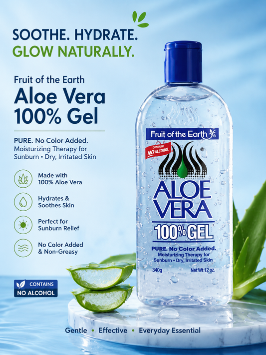 Fruit of the Earth 100% ALOE VERA Gel [340 grams]