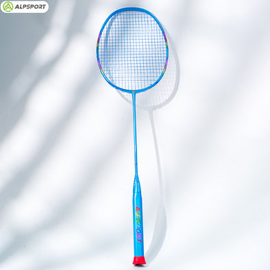 ALPSPORT ALP BBQ2.0 8U Badminton Racket 24-30Lbs [Super Light Titanium Alloy 100% Full Carbon Fiber] - 1PC