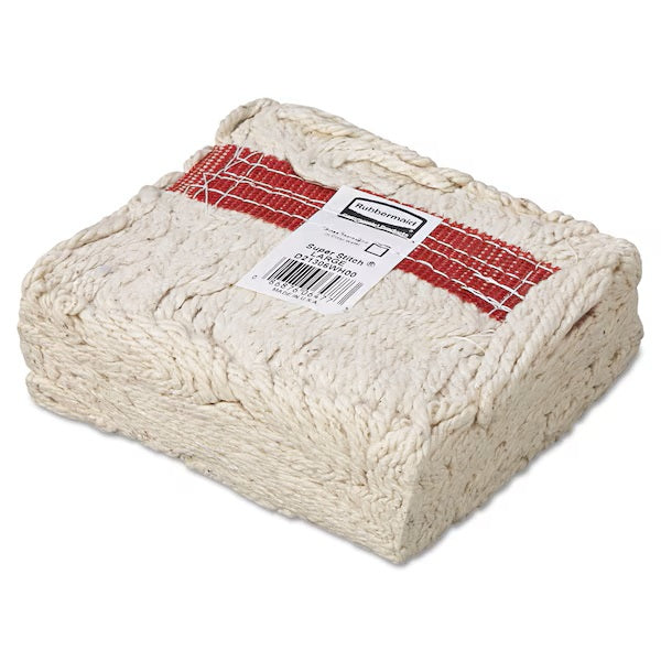 RUBBERMAID Super Stitch Blend Mop 1" HEADBAND [Red] - MEDIUM