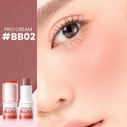FOCALLURE Pro Cream Butter Blush [ Multi-use Stick ]