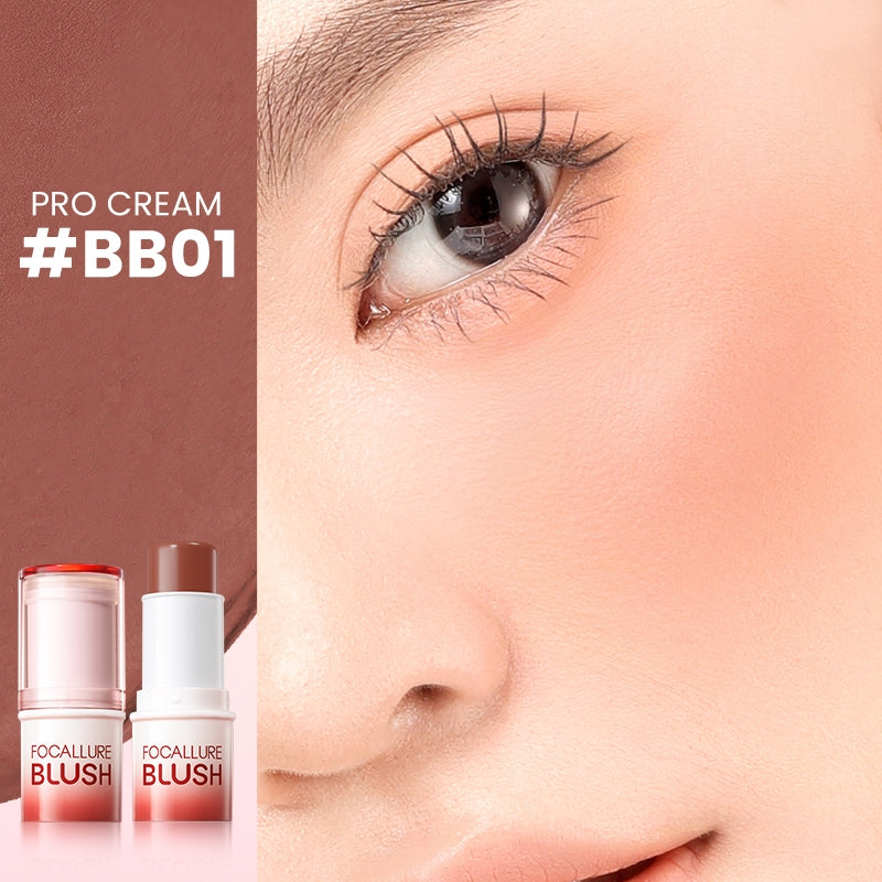 FOCALLURE Pro Cream Butter Blush [ Multi-use Stick ]