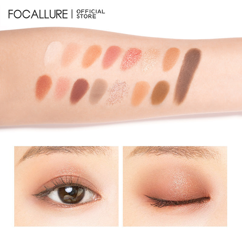 FOCALLURE FA100 Hi Firenze 15 Pan Eyeshadow Palette [ "Go travel" #8 ]