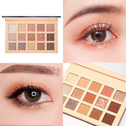 FOCALLURE FA100 Hi Firenze 15 Pan Eyeshadow Palette [ "Go travel" #8 ]