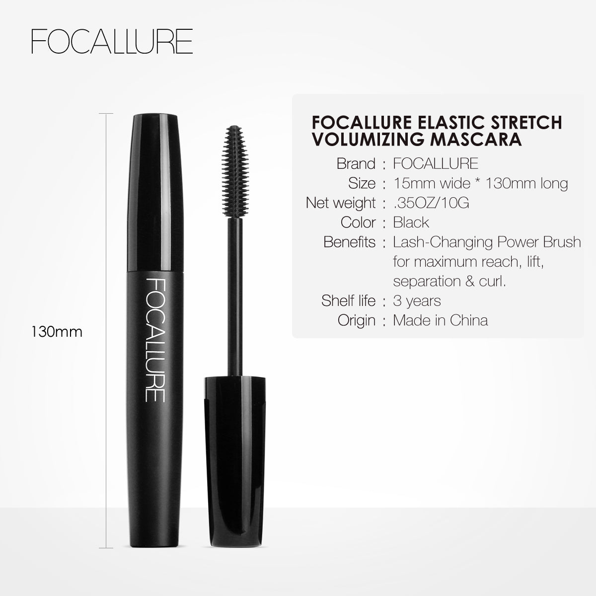 FOCALLURE Elastic Stretch Volumizing Mascara