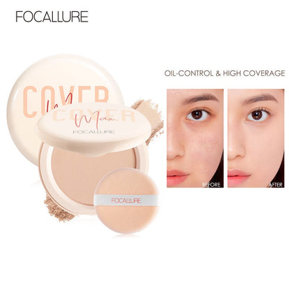 FOCALLURE Covermax Two Way Cake Powder Foundation