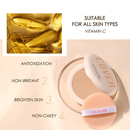 FOCALLURE Covermax Two Way Cake Powder Foundation