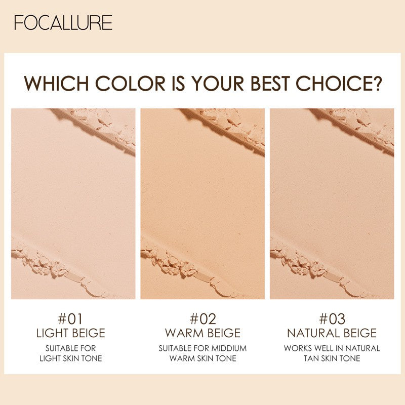 FOCALLURE Covermax Two Way Cake Powder Foundation