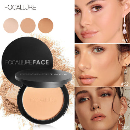 FOCALLURE Waterproof Flawless Pressed Powder  [ Longlasting base Makeup ]