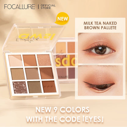 FOCALLURE New 9 Colors Eye shadow Palette