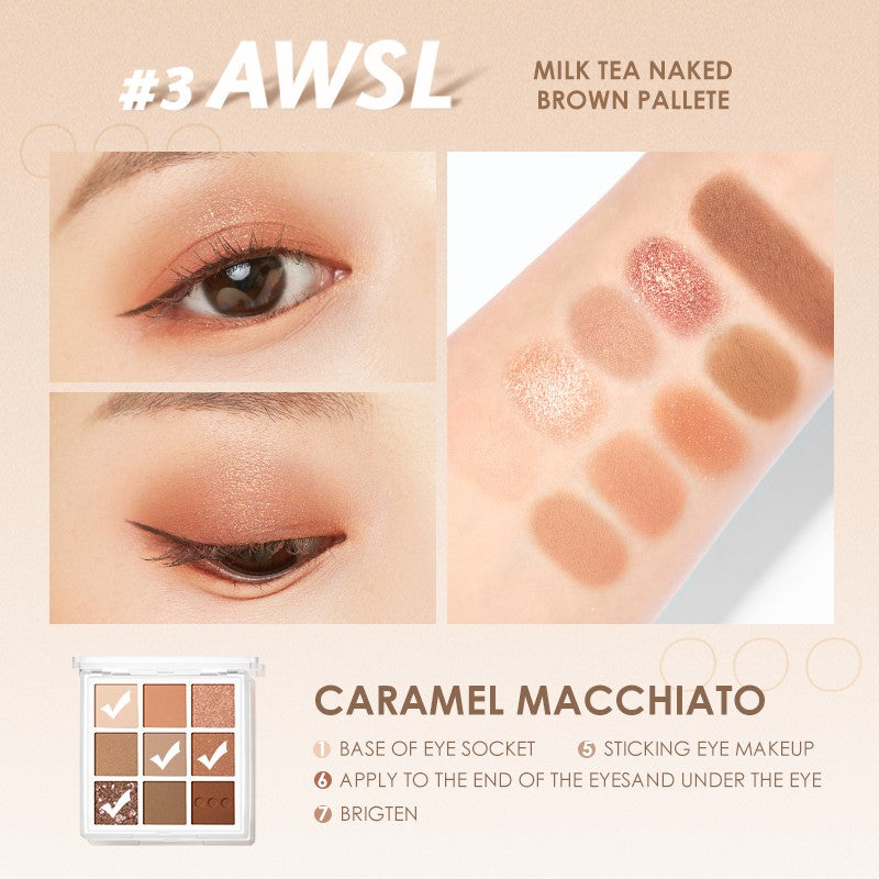 FOCALLURE New 9 Colors Eye shadow Palette