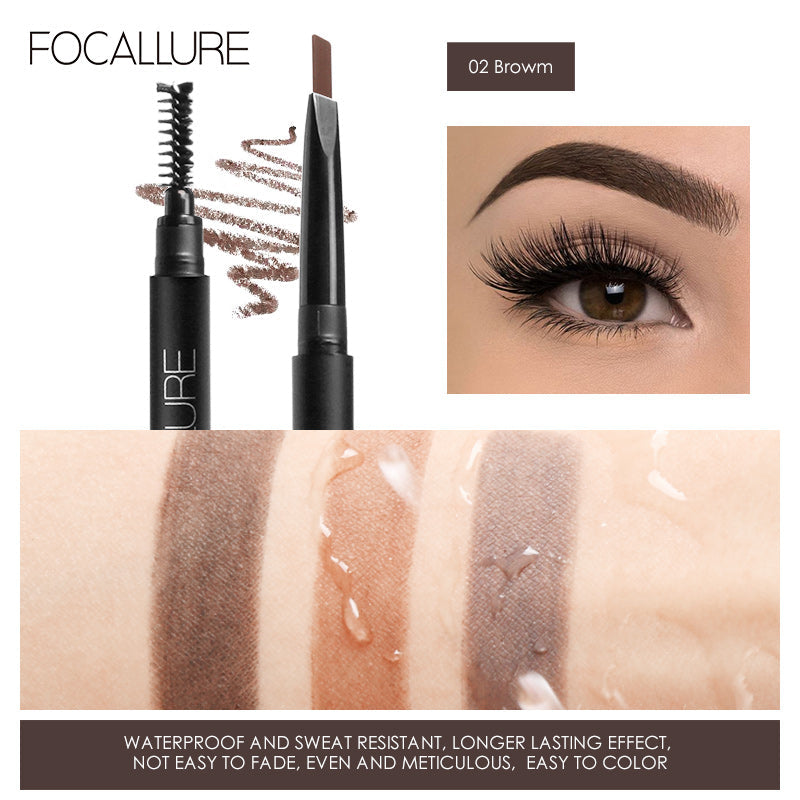 FOCALLURE Automatic Eyebrow Pencil [ Smudge proof, Fade proof and Waterproof ]
