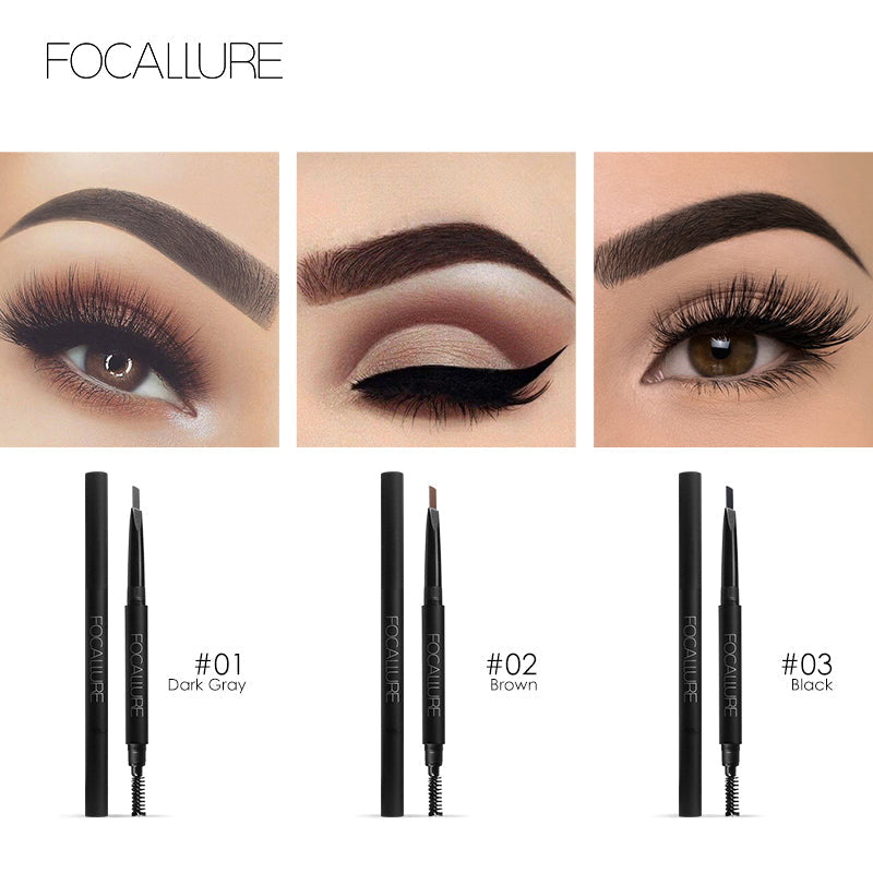 FOCALLURE Automatic Eyebrow Pencil [ Smudge proof, Fade proof and Waterproof ]