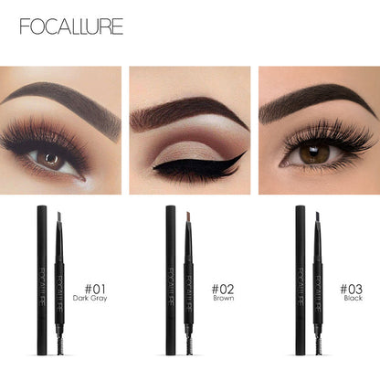 FOCALLURE Automatic Eyebrow Pencil [ Smudge proof, Fade proof and Waterproof ]