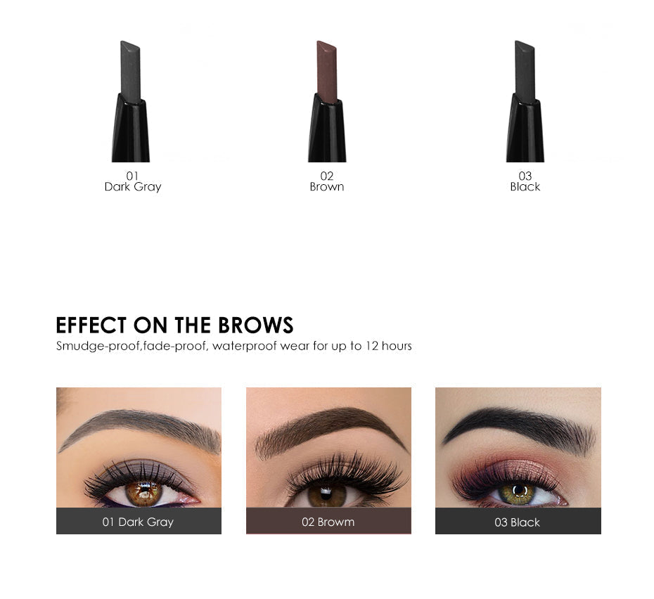 FOCALLURE Automatic Eyebrow Pencil [ Smudge proof, Fade proof and Waterproof ]
