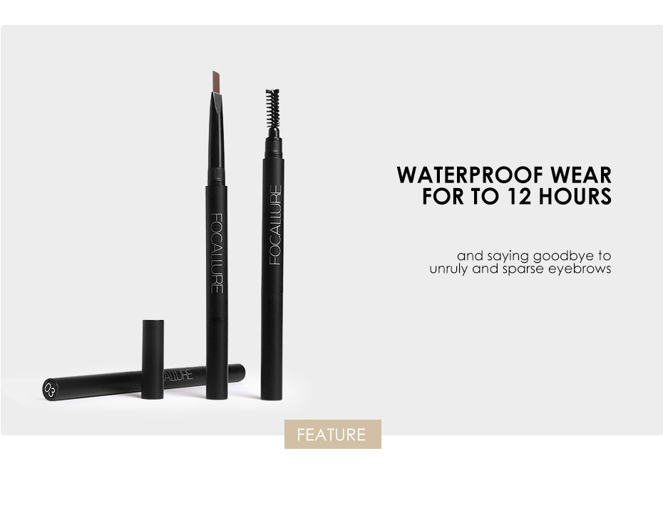 FOCALLURE Automatic Eyebrow Pencil [ Smudge proof, Fade proof and Waterproof ]