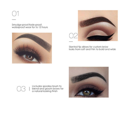 FOCALLURE Automatic Eyebrow Pencil [ Smudge proof, Fade proof and Waterproof ]
