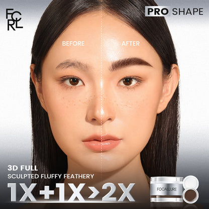FOCALLURE Multi Pro Duo Eyebrow Cream + Gel [ Quick dry and Waterproof ]