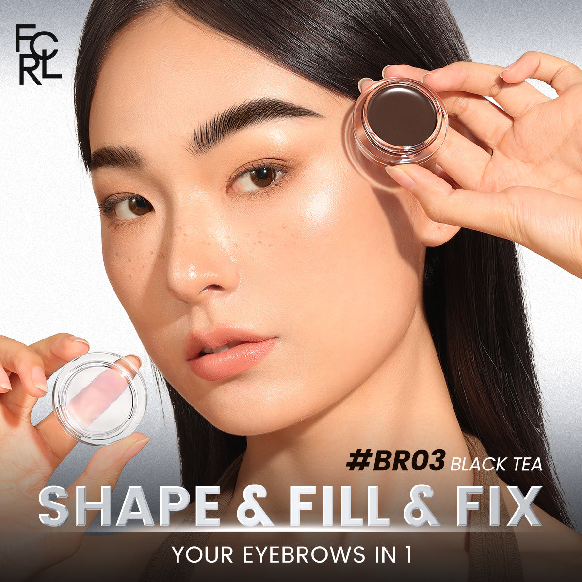 FOCALLURE Multi Pro Duo Eyebrow Cream + Gel [ Quick dry and Waterproof ]