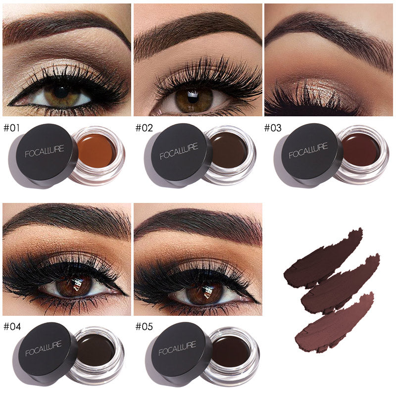 FOCALLURE Multi Pro Duo Eyebrow Cream + Gel [ Quick dry and Waterproof ]