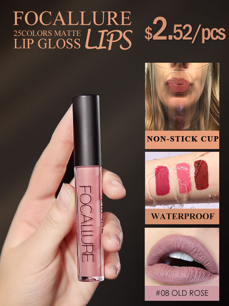 FOCALLURE Ultra Matte Waterproof Liquid Lipstick  [ Long wearing, Smudge proof and Waterproof ]