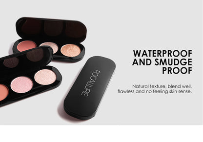 FOCALLURE 3 Color Blusher & Highlighter Palette [ Water and Smudge Proof ]