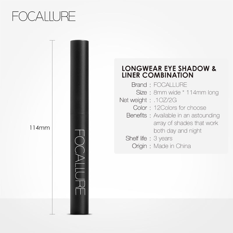 FOCALLURE Longwear Eyeshadow pencil & Liner Combination