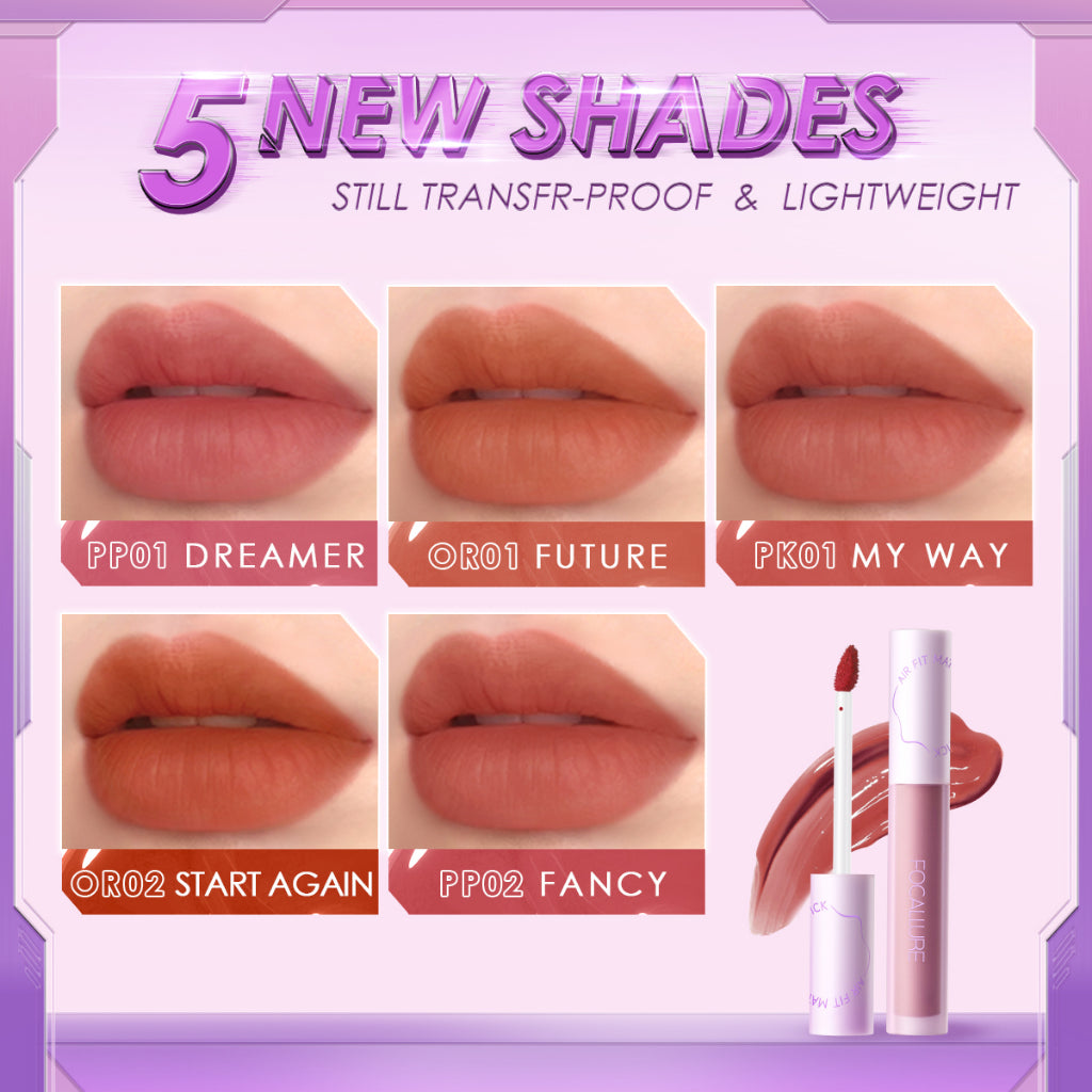FOCALLURE Switch Mode Airy Matte Lip Tint [ Long-Lasting Transfer-Proof ]