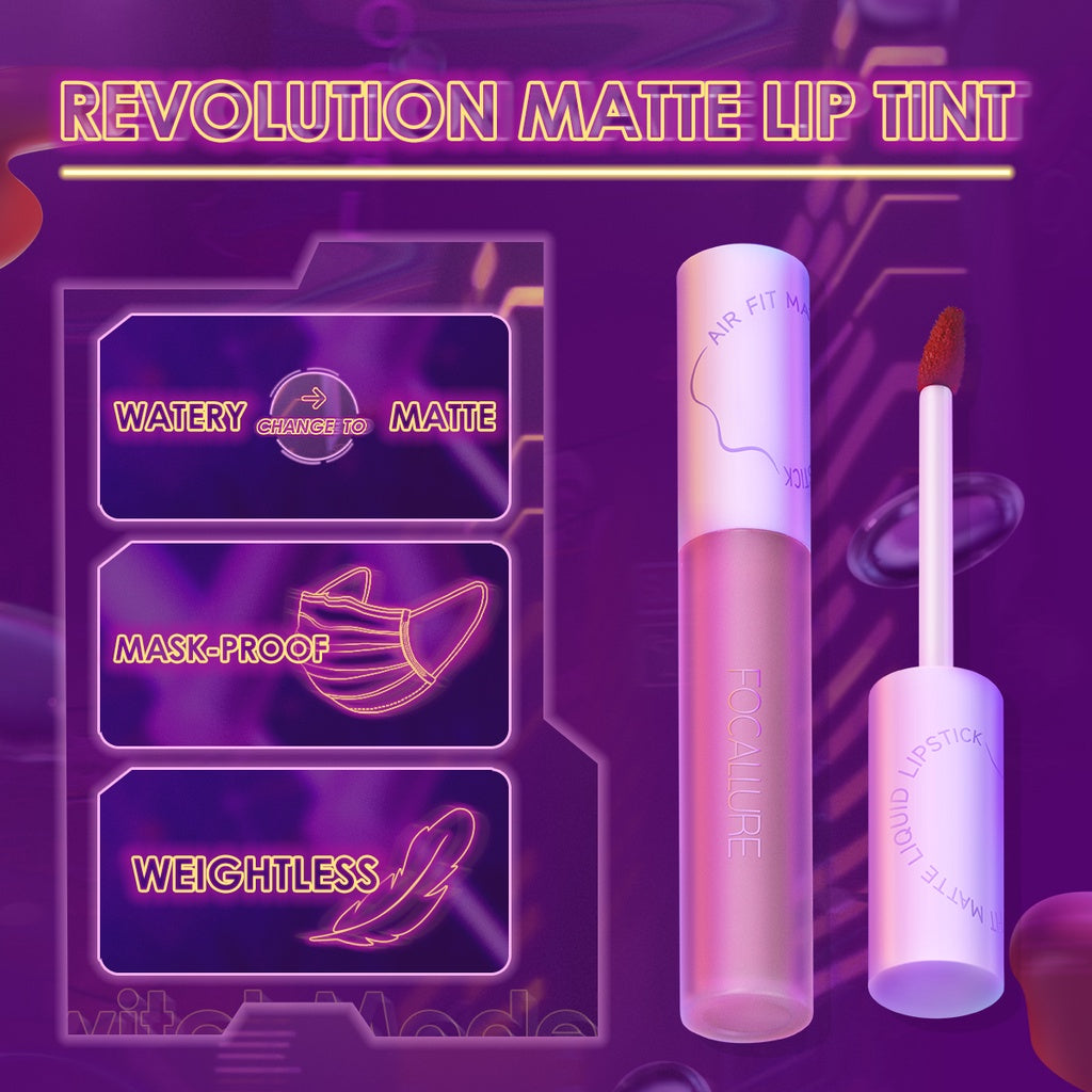 FOCALLURE Switch Mode Airy Matte Lip Tint [ Long-Lasting Transfer-Proof ]