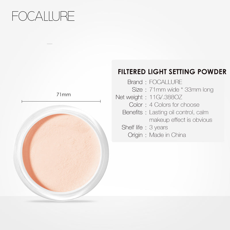 FOCALLURE Flawless Filtered Light Setting Powder