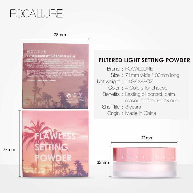 FOCALLURE Flawless Filtered Light Setting Powder