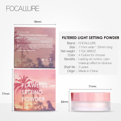 FOCALLURE Flawless Filtered Light Setting Powder