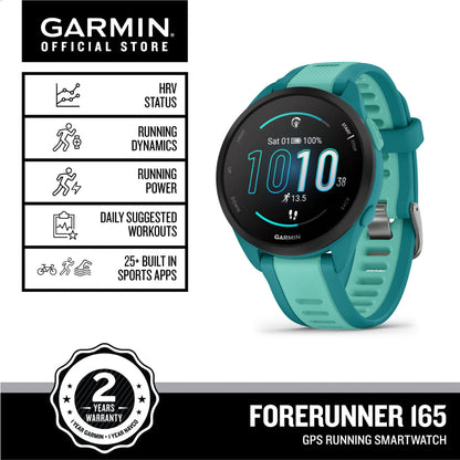 Garmin Forerunner 165 Music Running GPS Smartwatch [Up to 11 days of battery life]