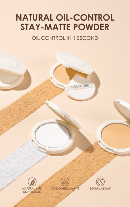 FOCALLURE Oil Control Matte Powder [ Natural Long Lasting ]