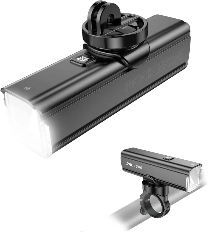 ROCKBROS 1500 Lumens BICYCLE FRONT LIGHT [Rechargeable]