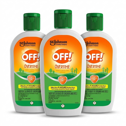 OFF! Overtime Insect Repellent Lotion 100ml [ Pack of 3 ]