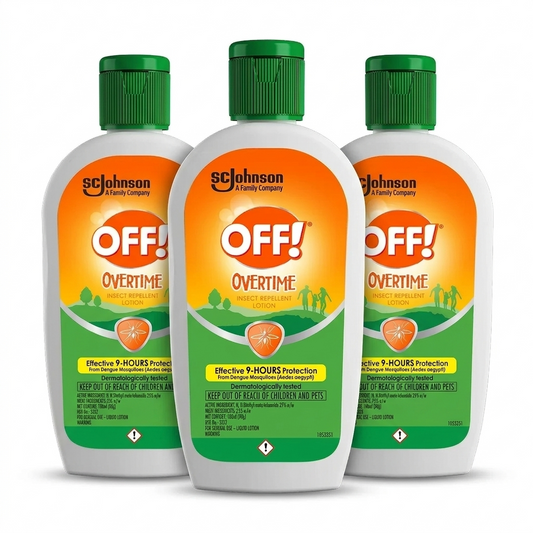 OFF! Overtime Insect Repellent Lotion 100ml [ Pack of 3 ]