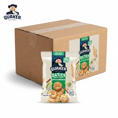 1 CASE Quaker Oaties Mini Oats Cookie Apple Cinnamon (28g x 40pcs)