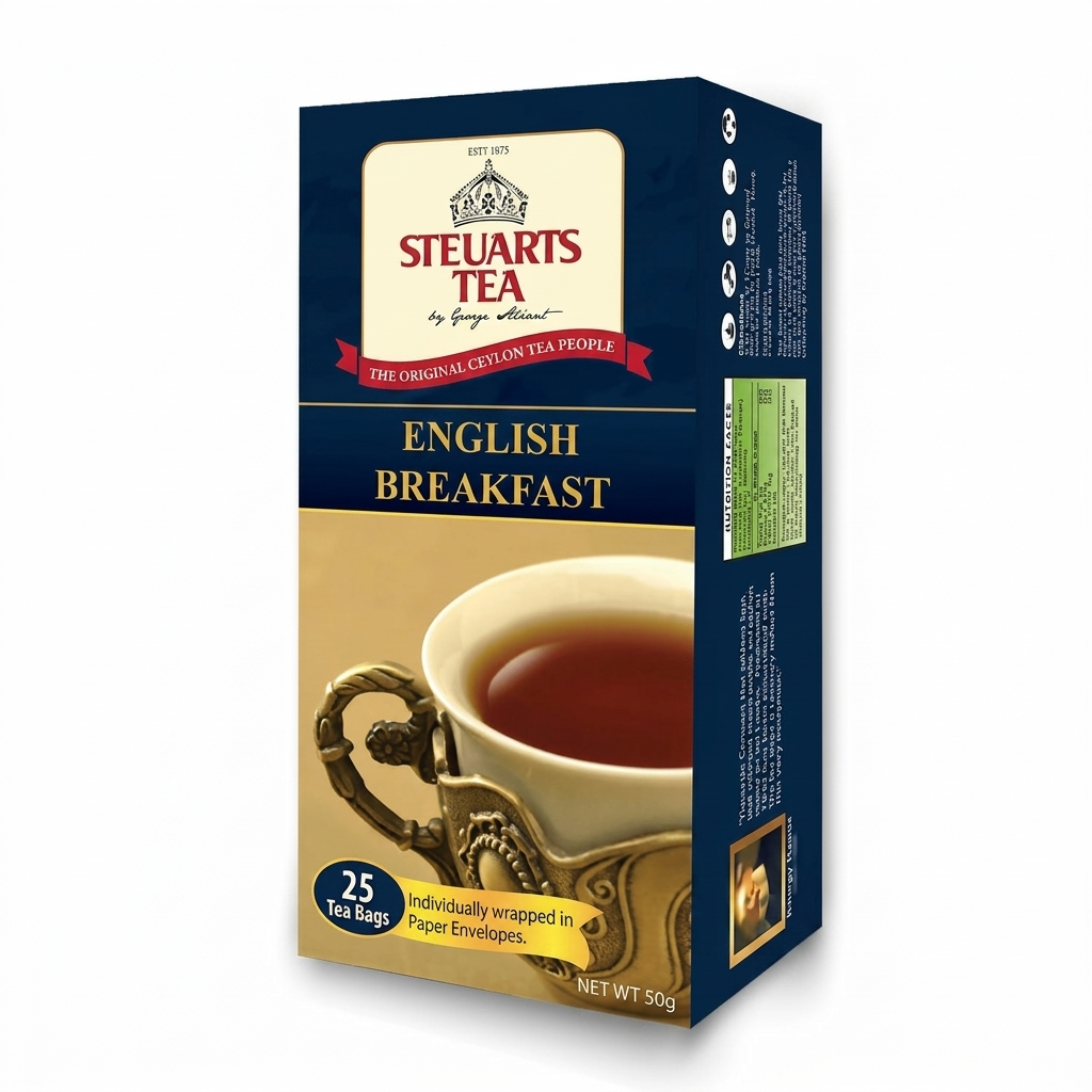 STEUARTS [Ceylon English Breakfast] 25 Tea bags