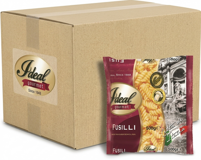 1 CASE - IDEAL GOURMET PASTA Fusilli 500G (30 pcs)