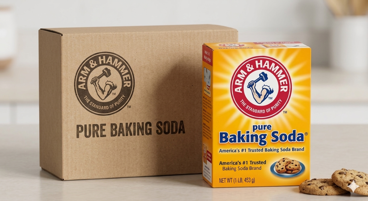 1 CASE - Arm & Hammer PURE BAKING SODA 1lb / 454g / 16oz