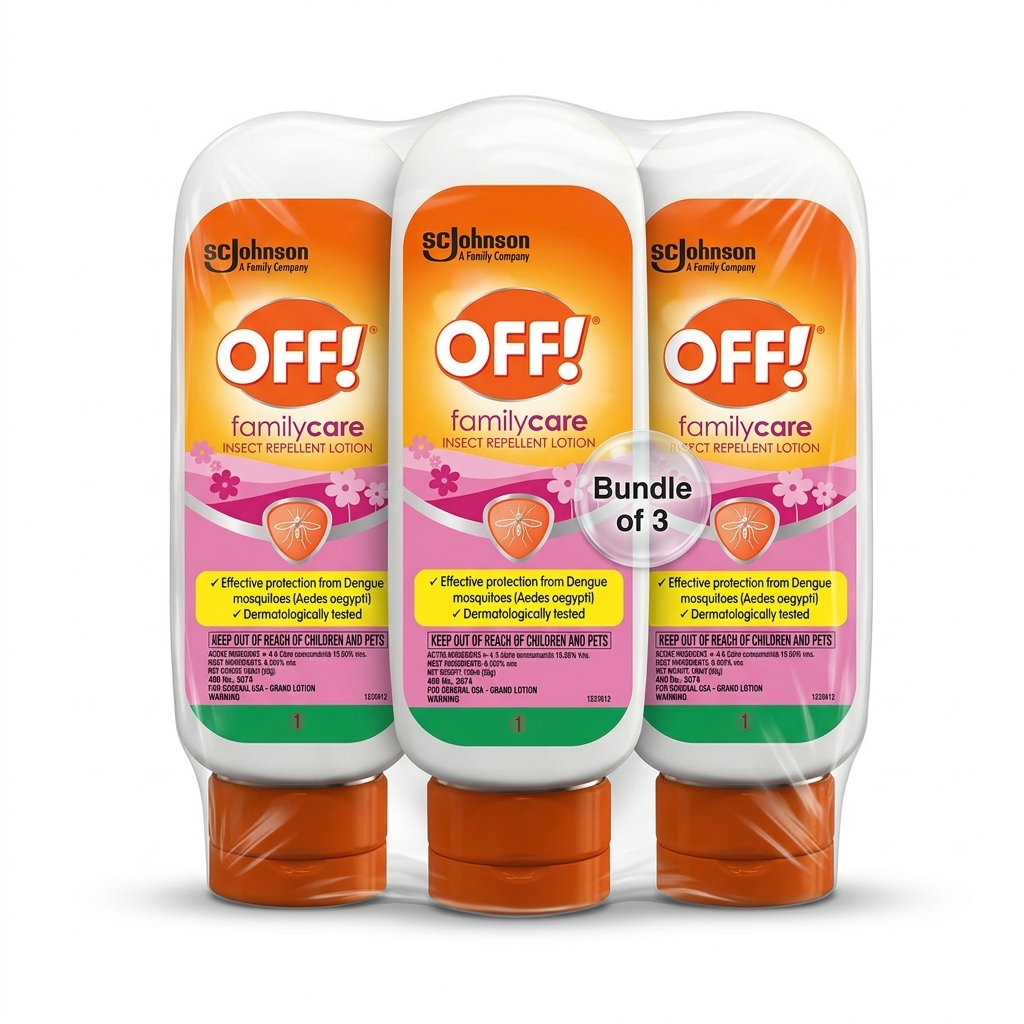 OFF! FamilyCare Insect Repellent Lotion [ Pack of 3 ]