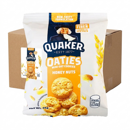 1 CASE Quaker Oaties Mini Oats Cookie Honey Nuts (28g x 40pcs)