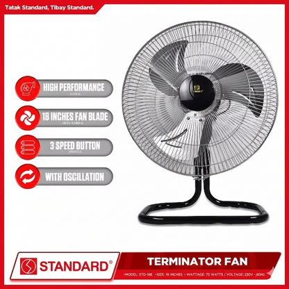 STANDARD Terminator Fan 18'' (Metal Blade) - STD-18E