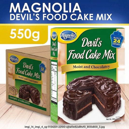 1 CASE MAGNOLIA Devil's Food Cake Mix (550G x 24pcs)
