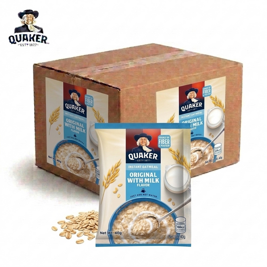 1 CASE Quaker Instant Oatmeal Original with Milk (40g x 12) 12 Boxes
