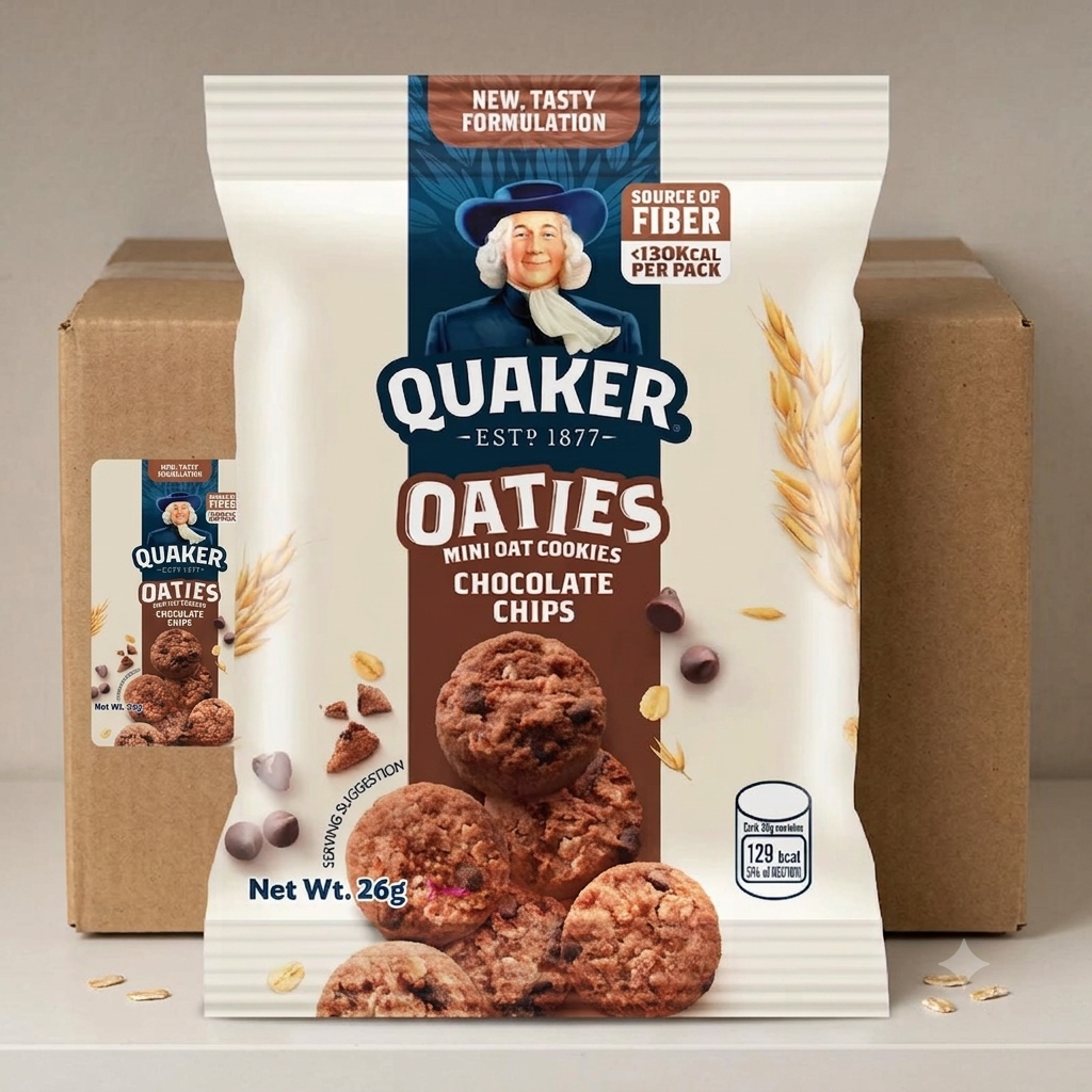 1 CASE Quaker Oaties Mini Oats Cookie Choco Chip (28g x 40pcs)