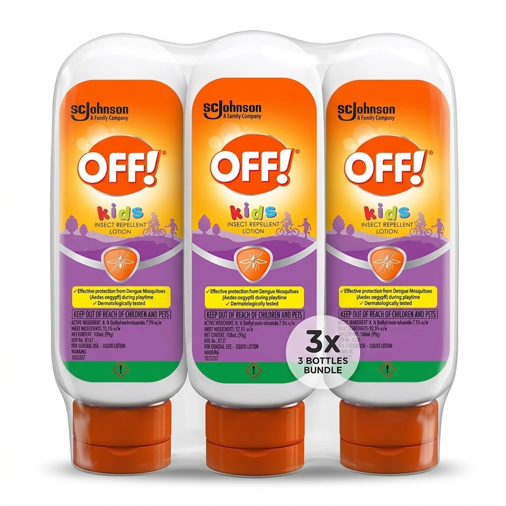 OFF Kids Insect Repellent Lotion 100ml [ Pack of 3 ]