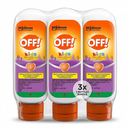 OFF Kids Insect Repellent Lotion 100ml [ Pack of 3 ]