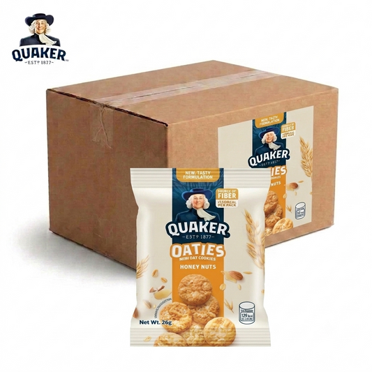 1 CASE Quaker Oaties Mini Oats Cookie Honey Nuts (28g x 40pcs)