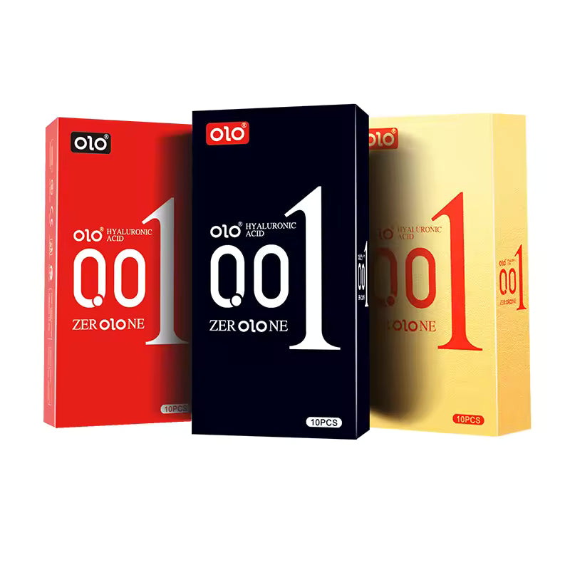 OLO 0.01 ULTRATHIN CONDOMS (10PCS) - Square Packaging